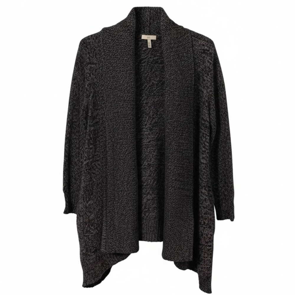 Joie Women’s Gray Black‎ Wool Cashmere Blend Open Front Sweater Cardigan Size M